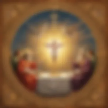 Representation of the Holy Trinity symbolizing God's nature in Christianity.