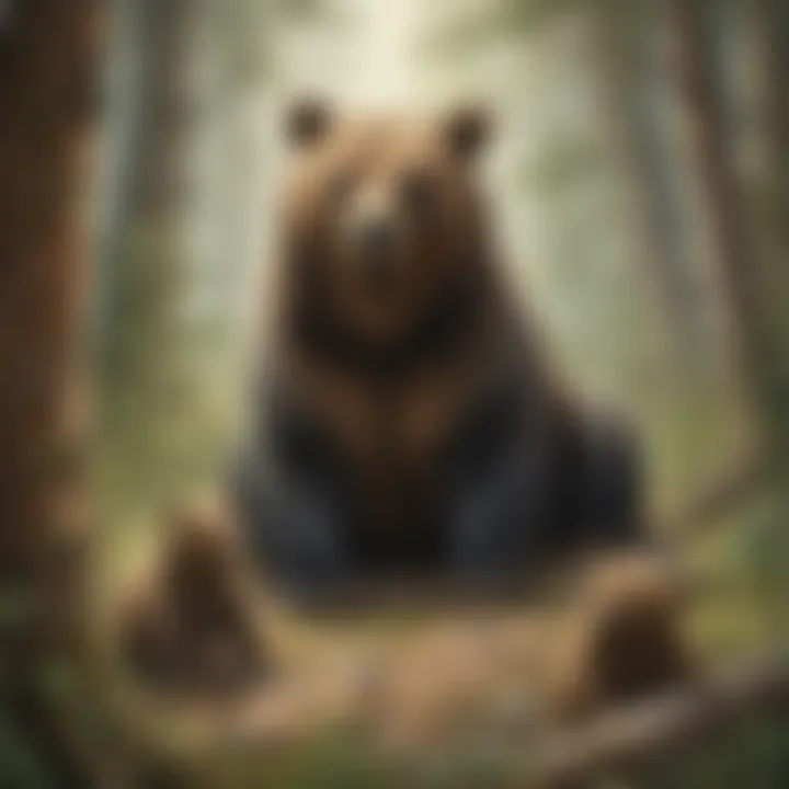 Mama Bear protecting her den from intruders