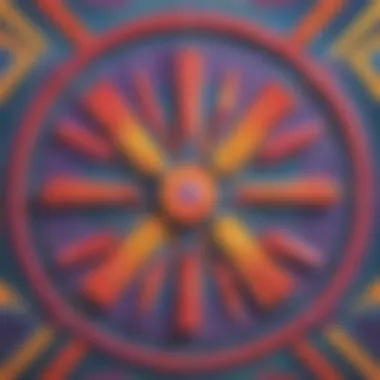 Abstract geometric shapes illustrating the precision required in dividing fractions