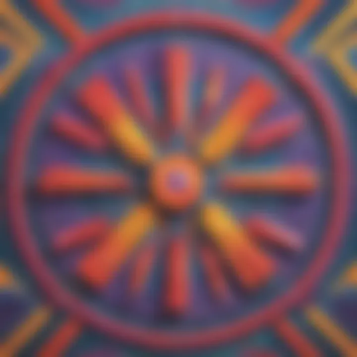 Abstract geometric shapes illustrating the precision required in dividing fractions