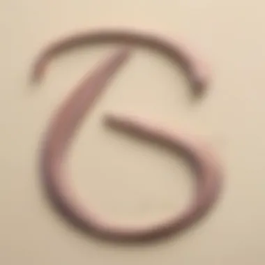 Fluid cursive letter S showcasing consistency and elegance