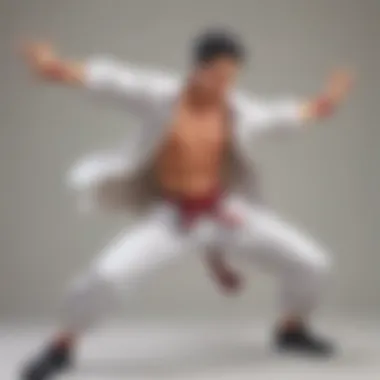 Dynamic Action Pose in Manga Character Dynamic manga character in action pose