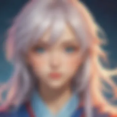 Mystical Aura of Manga Character Manga character with mystical aura
