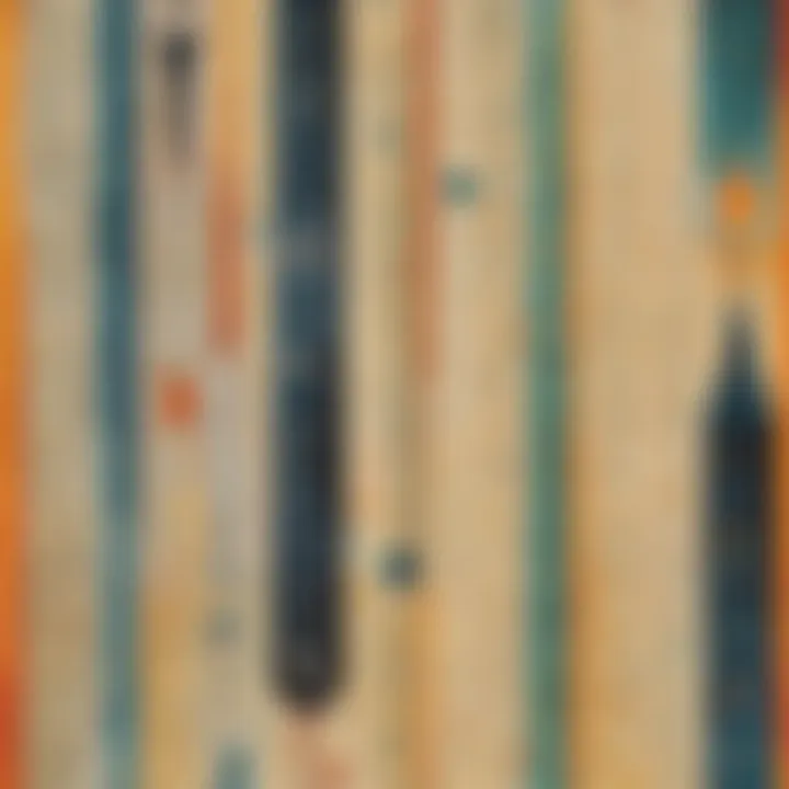 Abstract representation of sentences being punctuated with precision