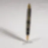 Elegant calligraphy pen on a pristine white surface