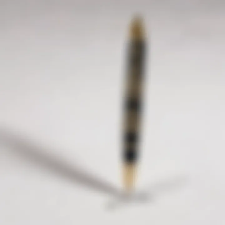 Elegant calligraphy pen on a pristine white surface