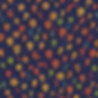 Creative visualization of grammar rules transforming into punctuation marks