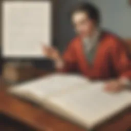 Illustration depicting the correct placement of punctuation within a quotation