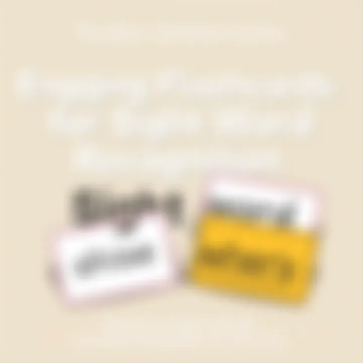 Engaging Flashcards for Sight Word Recognition Colorful flashcards featuring sight words