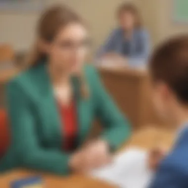 Understanding the Role of a Teaching Assistant in Interviews Illustration depicting the role and responsibilities of a teaching assistant during an interview