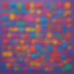 Colorful math manipulatives for kids