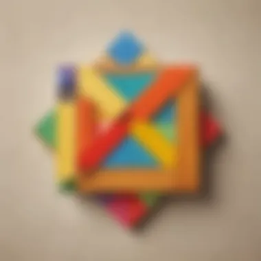 Colorful Tangram Puzzle