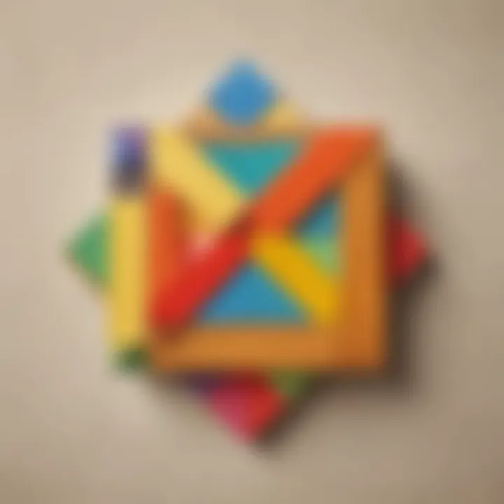 Colorful Tangram Puzzle
