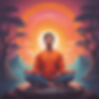 Mindfulness Meditation for Emotional Balance An illustration of a person meditating