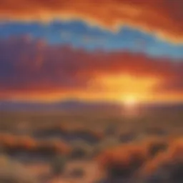 Sunset Over Taos Mesa