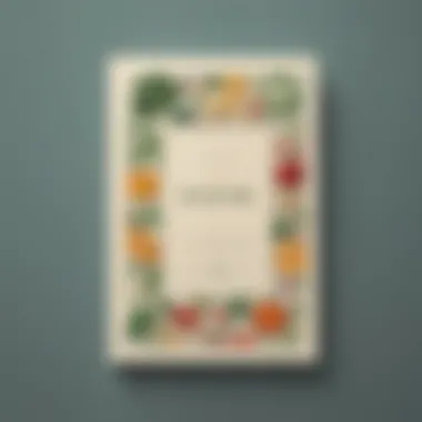 Simplicity Redefined in Culinary Literature Minimalist cook book cover with sophisticated design