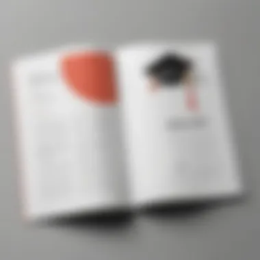 Sleek and Minimal Graduation Booklet Layout Minimalist graduation booklet layout