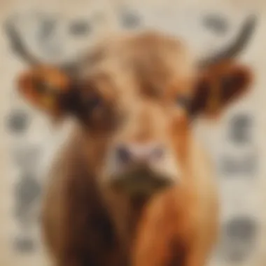 Highland Cow Mixed Media Collage Highland Cow Mixed Media Collage