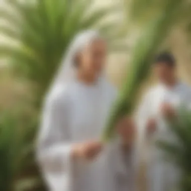 Contemporary Palm Sunday Practices Modern Observances of Palm Sunday Illustration