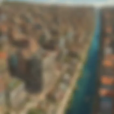 Visual representation of urban sprawl and its effects on natural habitats