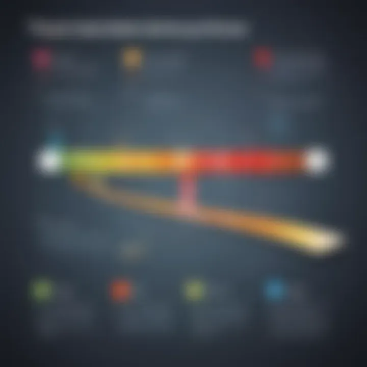 Modern timeline template for project management