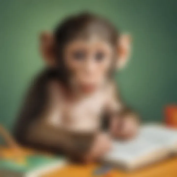 Monkey Poster Cognitive Development Stimulation