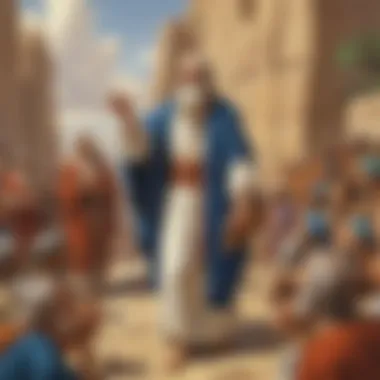 Sacred Revelation: Moses Receiving the Ten Commandments Artistic representation of Moses receiving the Ten Commandments