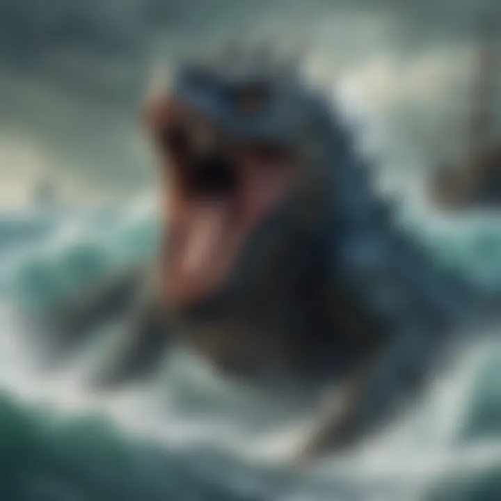 Sea Monster Mythical Illustration