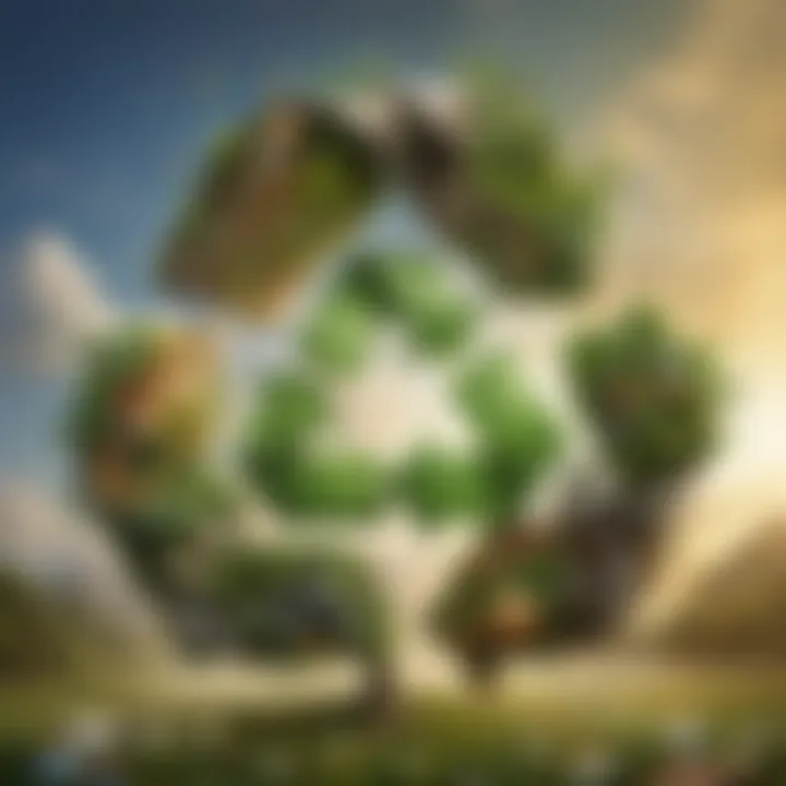 Nature-inspired recycling symbol