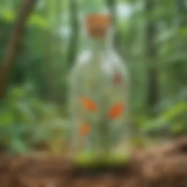 Organic Sensory Bottle for Exploratory Learning Nature-inspired sensory bottle for early childhood development