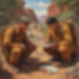 Navajo Code Talkers in action during a WWII operation