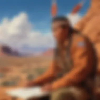 Symbolic representation of the Navajo language used in military code
