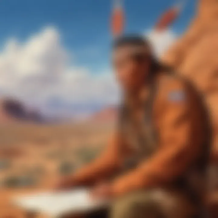 Symbolic representation of the Navajo language used in military code