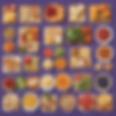 Visual Aids for Understanding Food Groups Visual aids showcasing food groups for preschool education