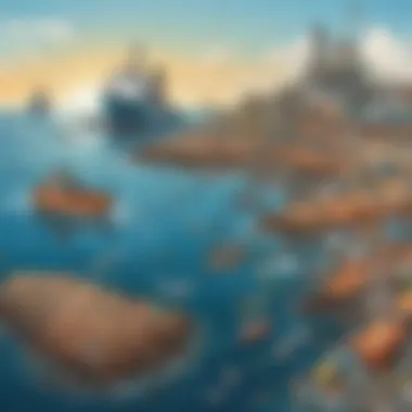 Marine Waste Remediation Ocean Cleanup Illustration