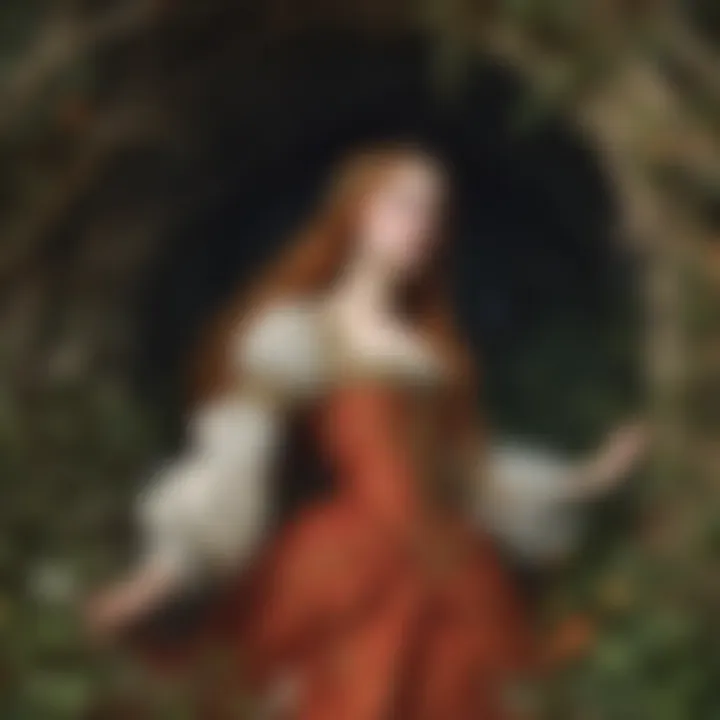 Ophelia's tragic descent into madness