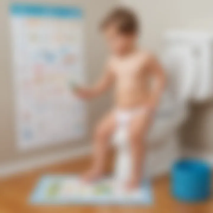 Creative visualization of potty training chart