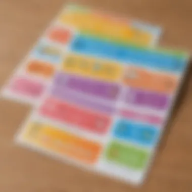 Vibrant Visual Schedule Cards for Preschoolers Illustration showing a variety of colorful visual schedule cards