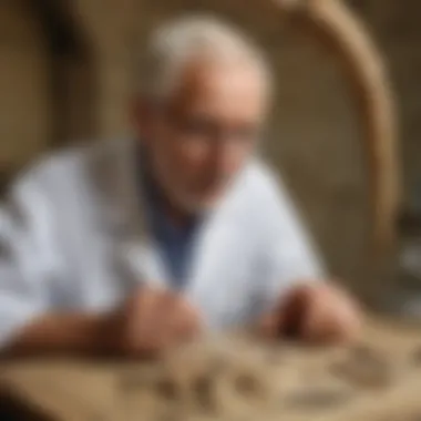 Scientist Analyzing Fossil Discoveries