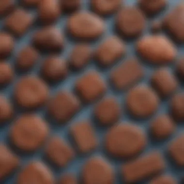 Crafting Delight: Unique Chocolate Creations A close-up of unique chocolate creations made by children.