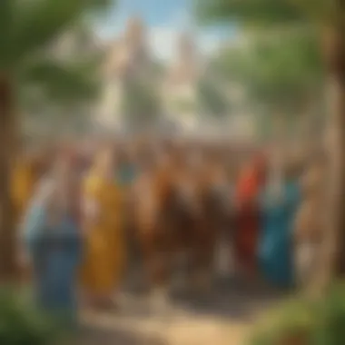 Ancient Traditions on Palm Sunday Palm Sunday Tradition Illustration