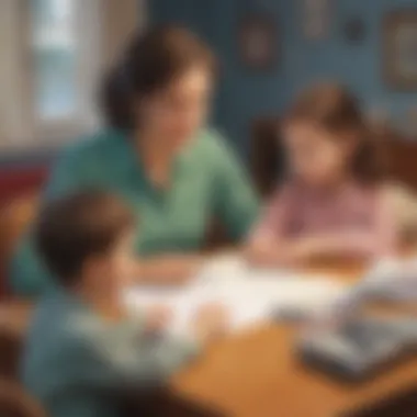 Parent Educating Child on Budgeting