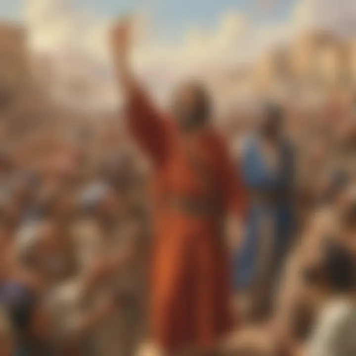 Illustration of the Israelites celebrating their liberation