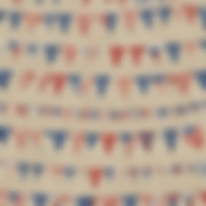 Patriotic spirit evoked by American-made bunting