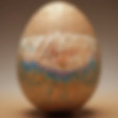 Artistry of Calligraphic Personalization Intricate Calligraphy on Personalized Easter Egg
