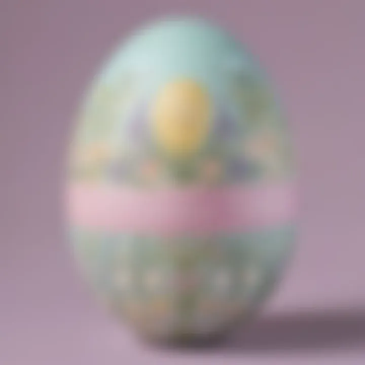 Pastel-themed Personalized Easter Egg