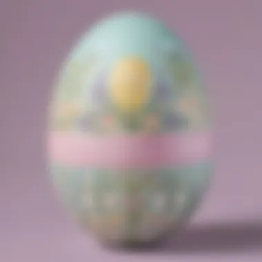 Pastel Perfection in Easter Egg Design Pastel-themed Personalized Easter Egg