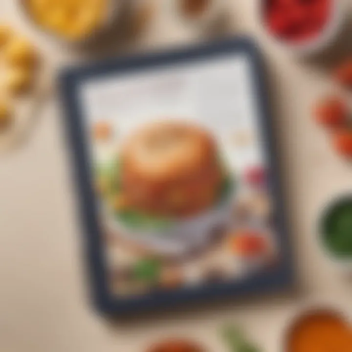 Illustration of adding personalized notes to recipes