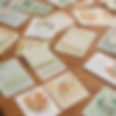 Personalized retirement cards with handwritten notes expressing gratitude.