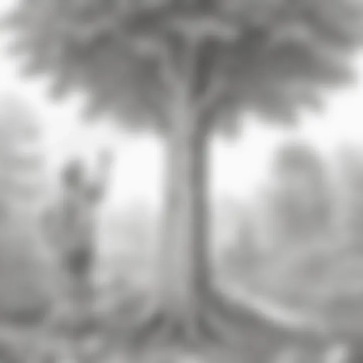 Planting Trees Coloring Page